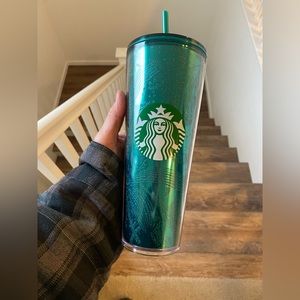 Glitter Emerald Green Starbucks Tumbler
